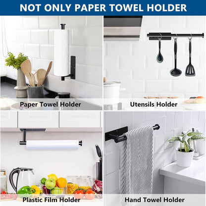No-Drill Under-Cabinet Paper Towel Holder