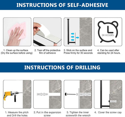 No-Drill Under-Cabinet Paper Towel Holder