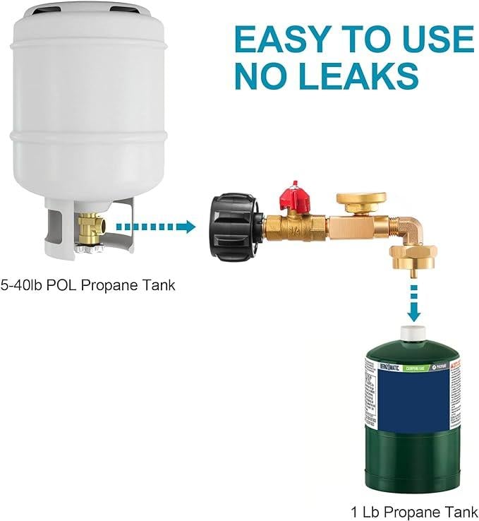 💥 Top-Rated Propane Refill Elbow Adapter with Tank Gauge