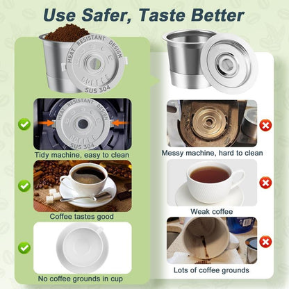 2 Pack Eco-Friendly Permanent Coffee Pods