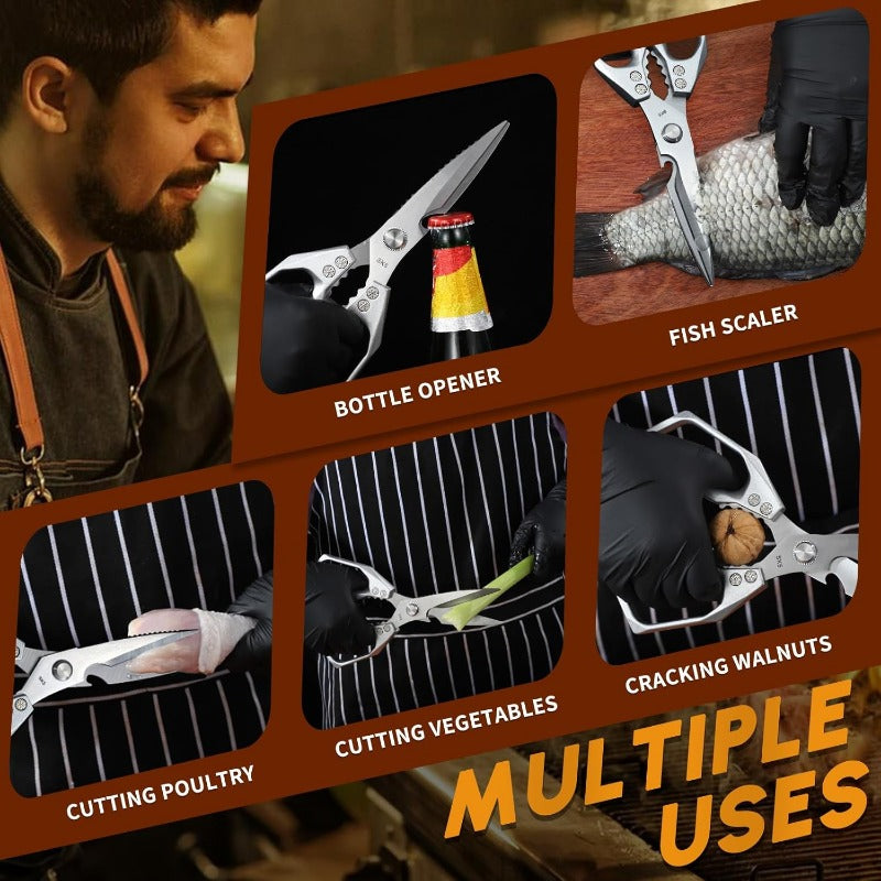 Japanese Steel 7-in-1 Multifunction Kitchen Shears