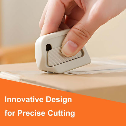 Magnetic Retractable Box Cutter - Safety Lock Utility Knife with Built-in Magnet for Easy Storage & Quick Access