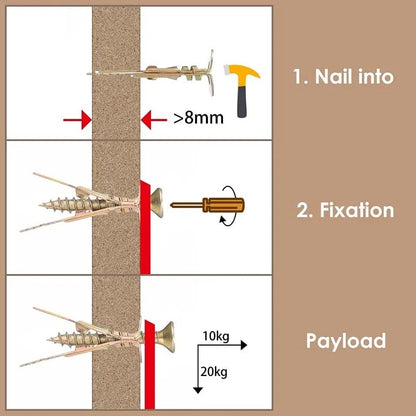 Self Drilling Drywall Anchors with Screws Kit