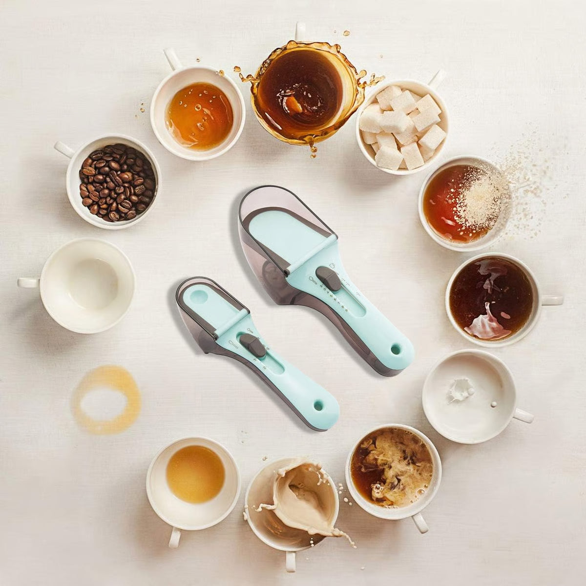 Adjustable Measuring Cups and Spoons Sets