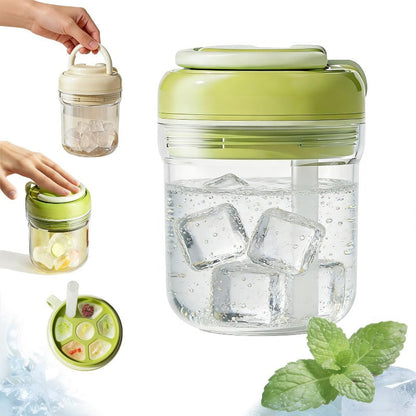 Integrated Push-Action Ice Cup
