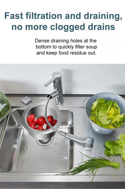 stainless steel drain basket for kitchen sink