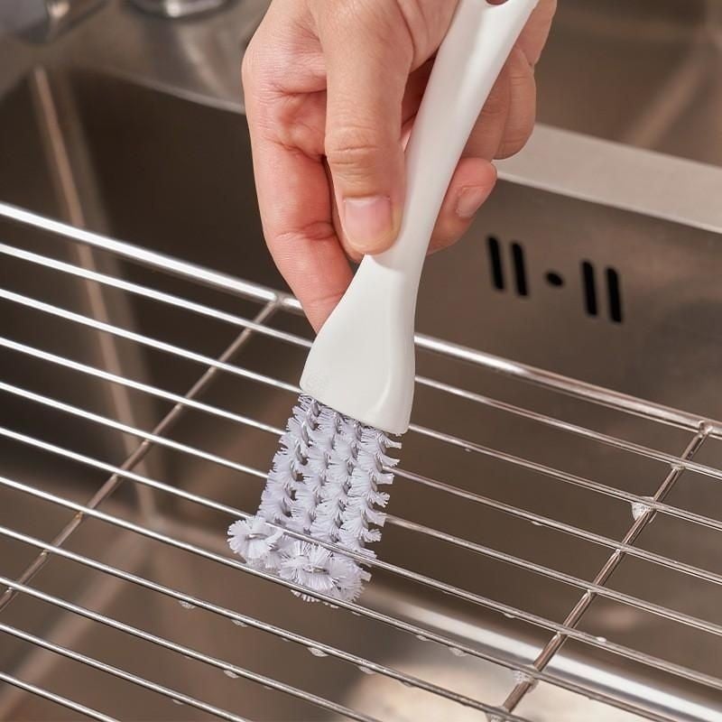 36360° Gap Cleaning Brush Set for Kitchen Stove Grills - BBQ Grill Cleaner with Extendable Handle