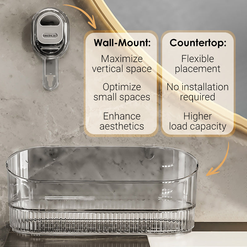 🔥Suction Cup Storage Rack with Drain Hole