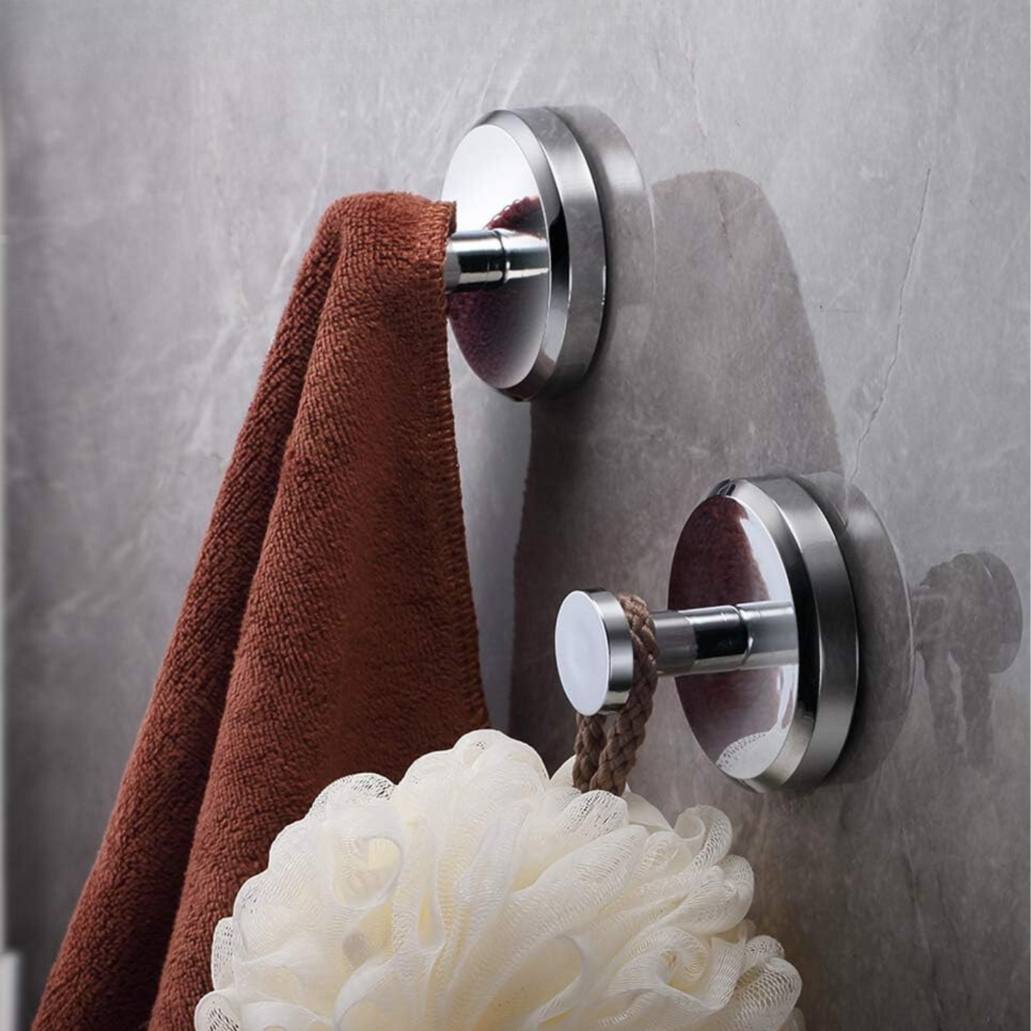 Chrome Suction Hooks (2-Pack)