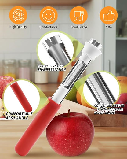 2-in-1 Apple Corer and Peeler Tool 2 Pack