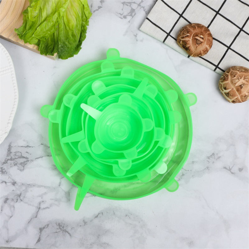 Reusable Silicone Stretch Lids – 6 Piece Set
