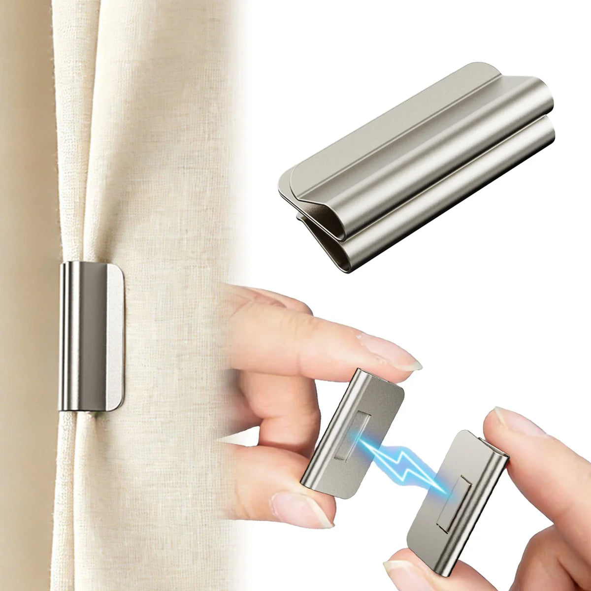 Curtain Lock Magnetic Light-Block Seal Clips