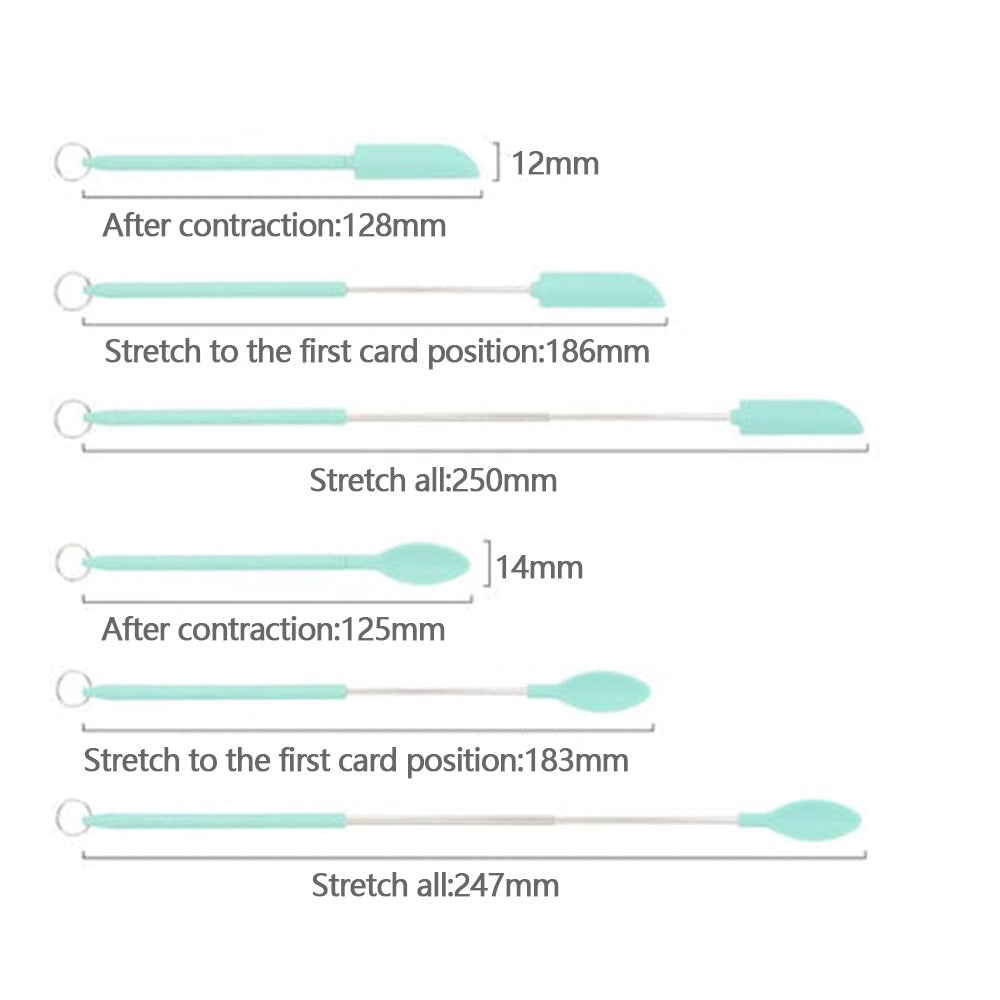 Mini Extendable Silicone Scraper