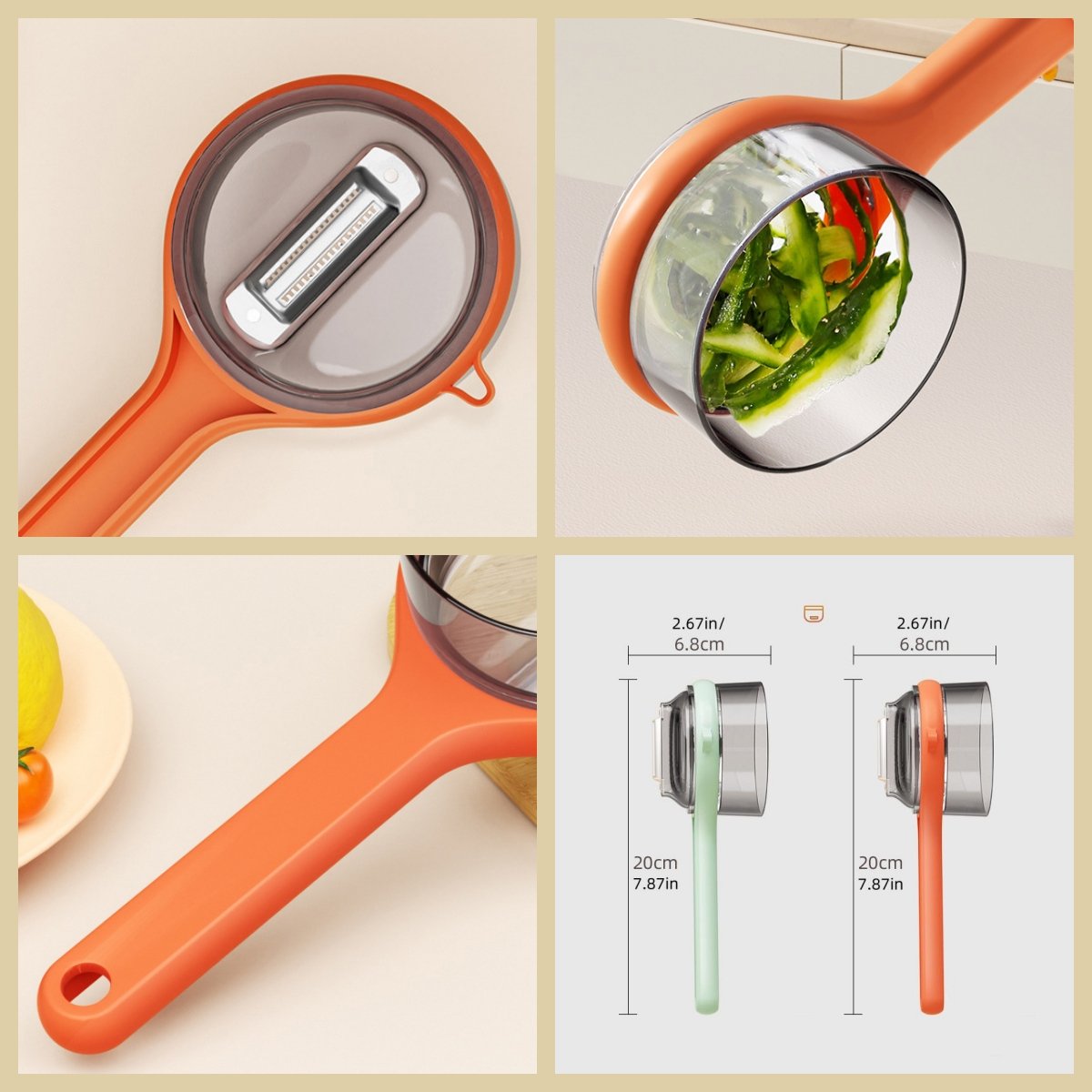 🥔🍎 Double-sided Stainless Steel Blade Peeling Knife With Storage Boxs