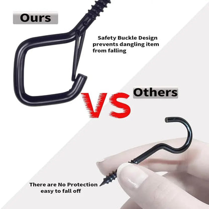 20PCS Windproof & Rust-Resistant🔧Safety Screw Durable Metal Ceiling Hook