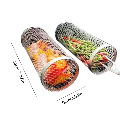 🔥Rolling Grilling Basket