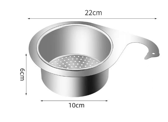 stainless steel drain basket for kitchen sink