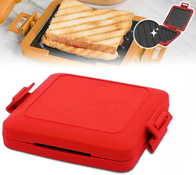 🏆Flash Sale⚡ 50K+ SOLD! Almost Gone-💥🔥Microwave Toastie Sandwich Maker