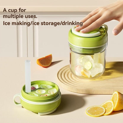Integrated Push-Action Ice Cup