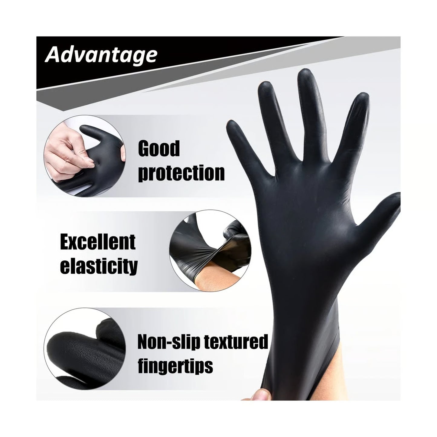 2026 New Years Sale - High Elastic Protective Rubber Nitrile Gloves