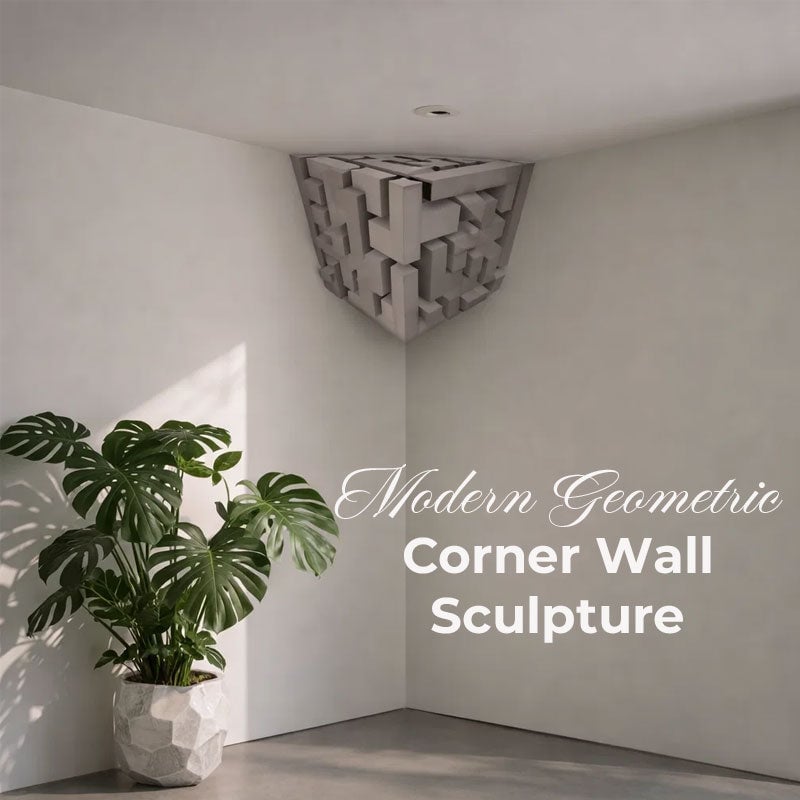 Modern Geometric Corner - Wall Art That Reshapes Reality 🧠✨