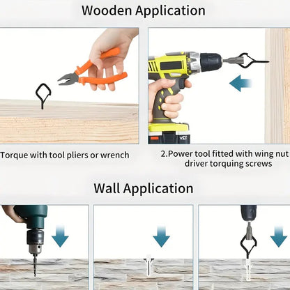20PCS Windproof & Rust-Resistant🔧Safety Screw Durable Metal Ceiling Hook