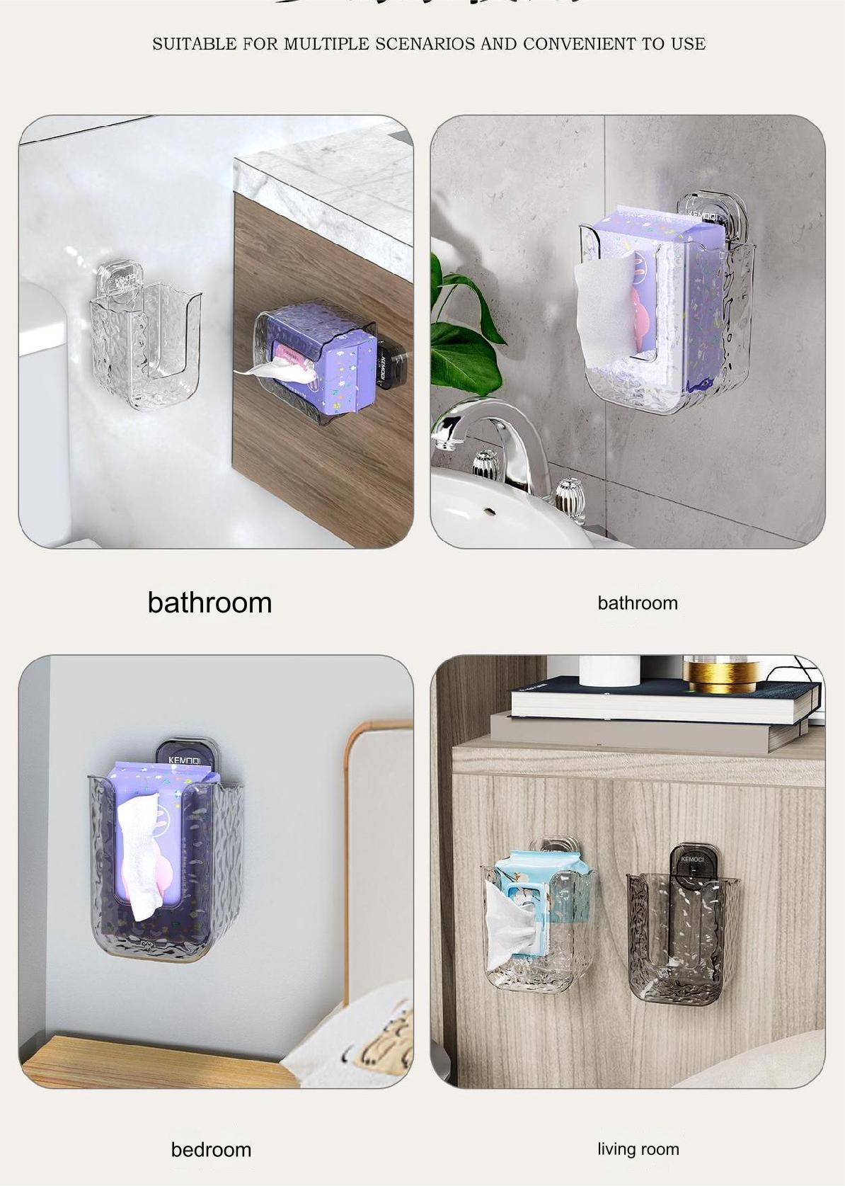 Multifunctional anti-glue glacier pattern tissue box