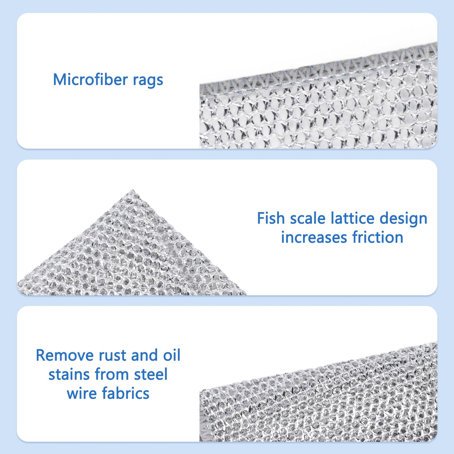 Reusable Diamond Weave Scrubber Cloths – Tough on Stains, Gentle on Surfaces