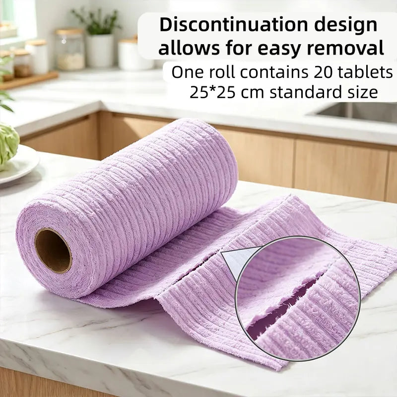 20 PCS Tearable Antibacterial Cleaning Cloths