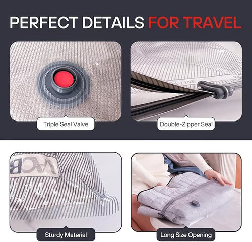 🔥[2025 Upgraded] X7 Cordless Travel Vacuum Bag Set