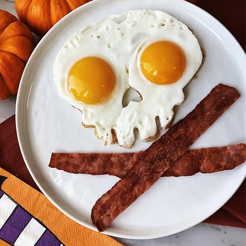 Halloween Horror Skull Fried Egg Mold