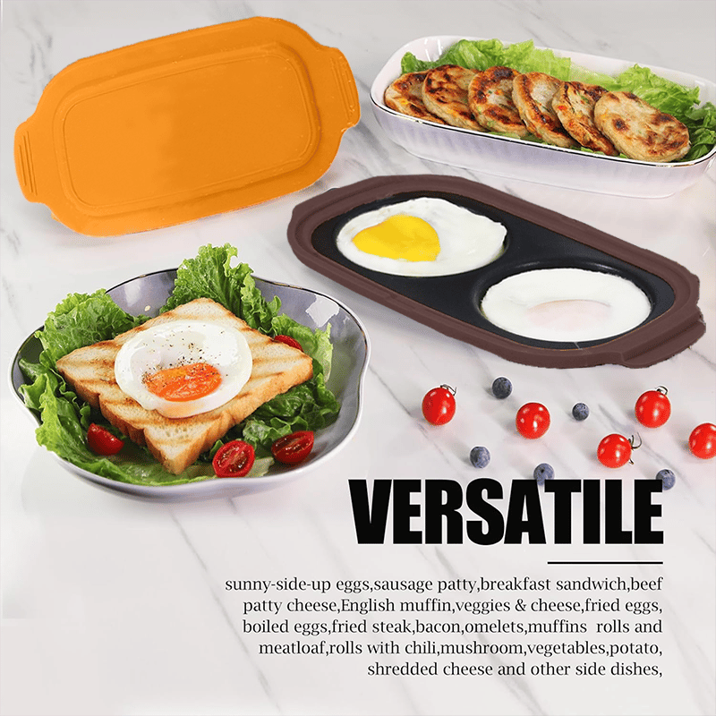 Quick-Heat Microwave Egg Cooker|Poacher|fryer-Multi-Use microwave egg maker for Breakfast Sandwiches