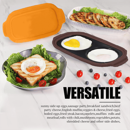 Quick-Heat Microwave Egg Cooker|Poacher|fryer-Multi-Use microwave egg maker for Breakfast Sandwiches