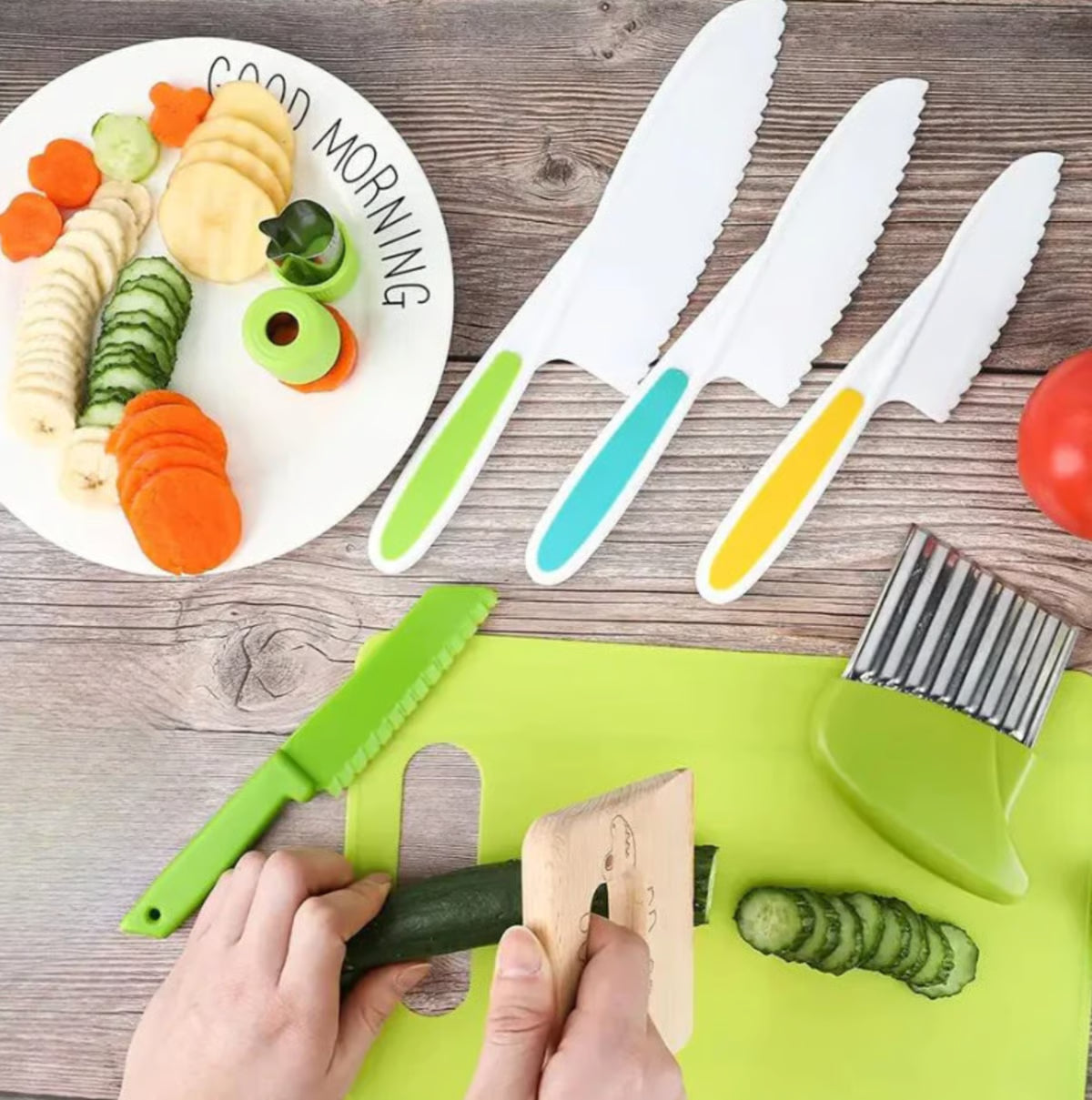 🔥🔥SafeSlice Kiddo Safe Kitchen Set