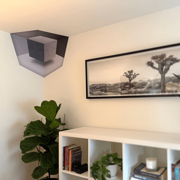 Modern Geometric Corner - Wall Art That Reshapes Reality 🧠✨