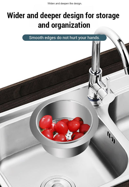 stainless steel drain basket for kitchen sink