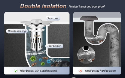 Universal Stainless Steel Drain Strainer