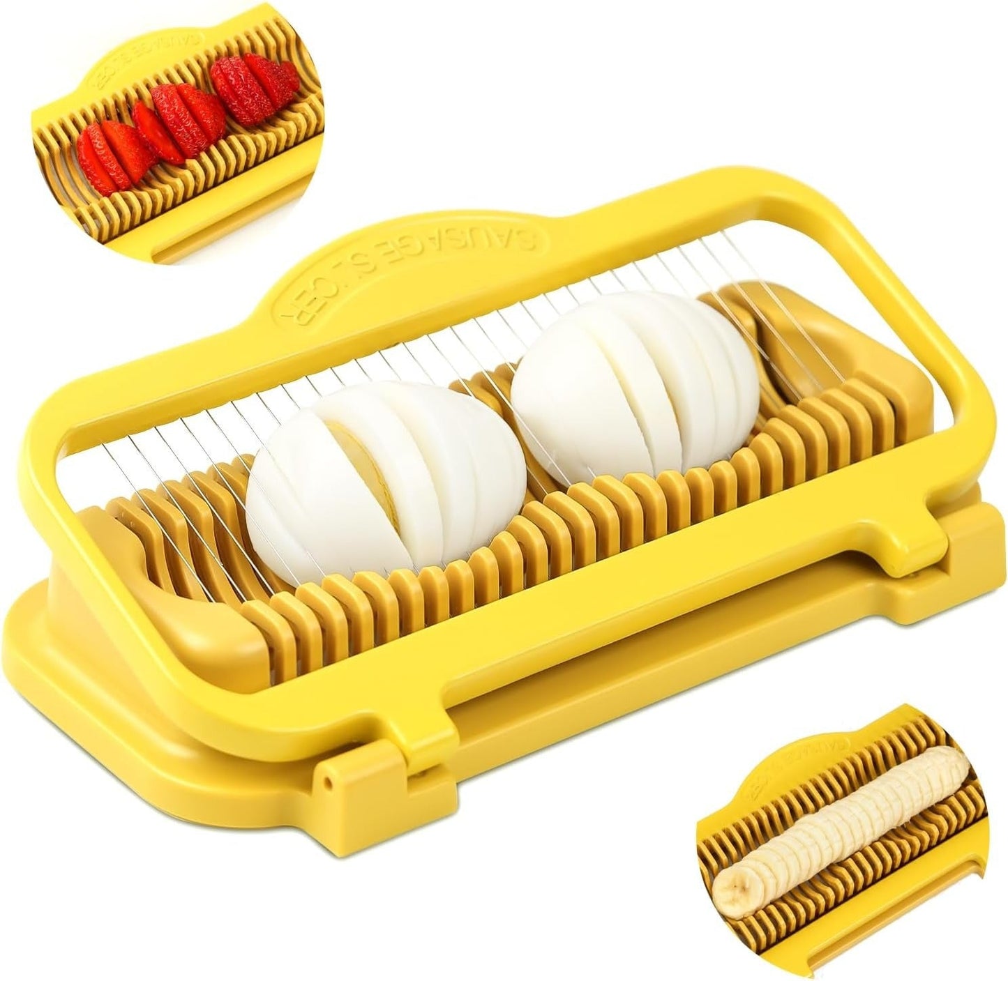 🔥Egg Slicer for Hard Boiled Eggs Banana Slicer