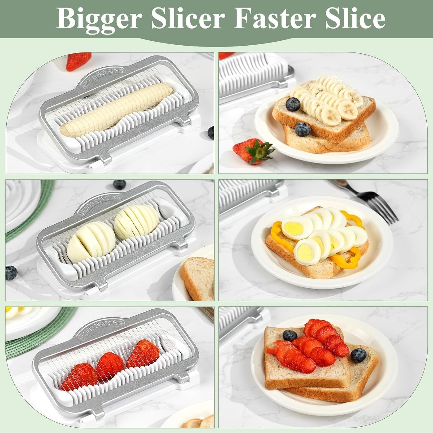 🔥Egg Slicer for Hard Boiled Eggs Banana Slicer