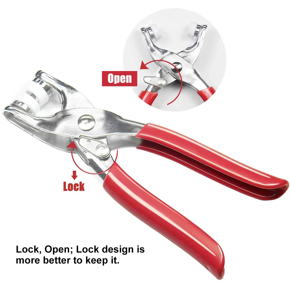 CraftPress Snap Button & Pliers Tool Kit | 100pcs Metal Snaps for Clothes, Bags & Crafts 🧵