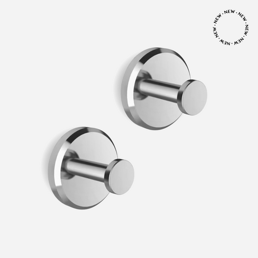Chrome Suction Hooks (2-Pack)