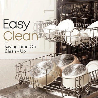 Non-stick Cookware Set with Removable Handle - Oven Safe