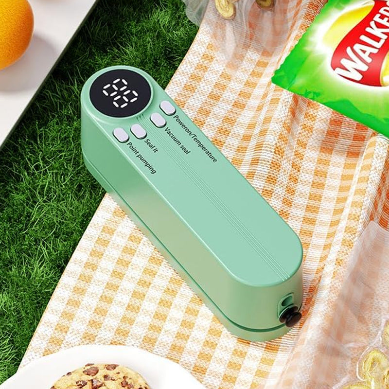 🥗 Keep Your Food Fresh ✨Mini Wireless Vacuum Sealer