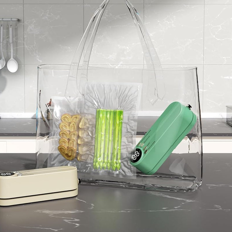 🥗 Keep Your Food Fresh ✨Mini Wireless Vacuum Sealer