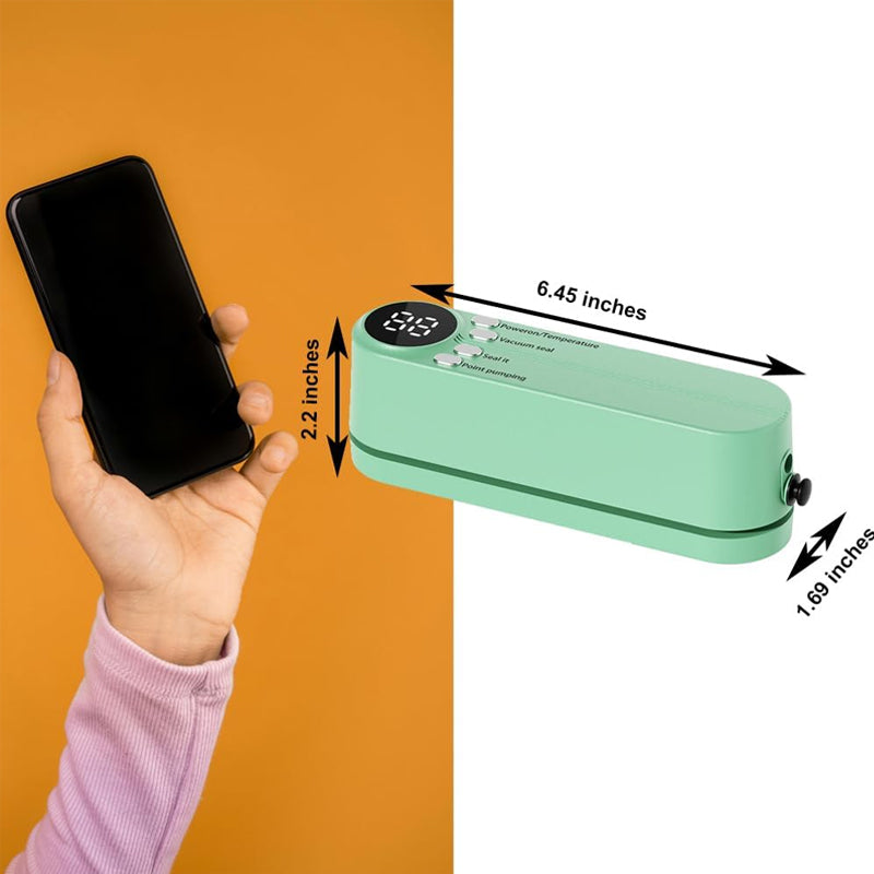 🥗 Keep Your Food Fresh ✨Mini Wireless Vacuum Sealer