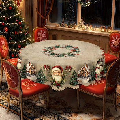 🎁Black Friday Mega Offer🎄Christmas Tablecloth – Festive Table Decoration for Christmas & Holidays, Washable