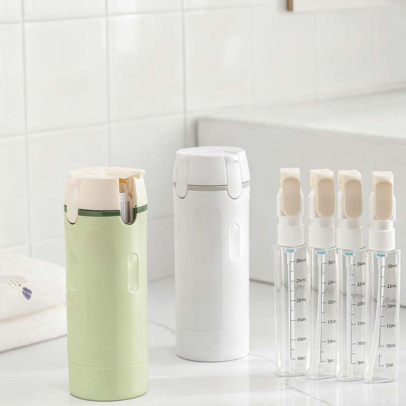 4-in-1 Refillable Travel Dispenser Bottles