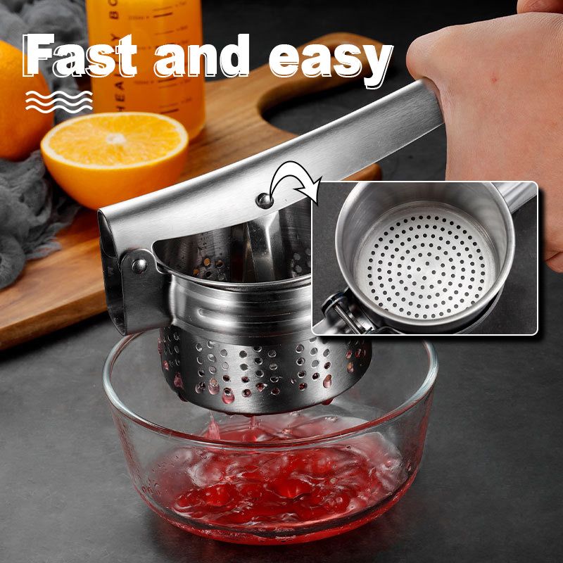 AEX Multifunctional Stainless Steel Potato, Juice & Food Press