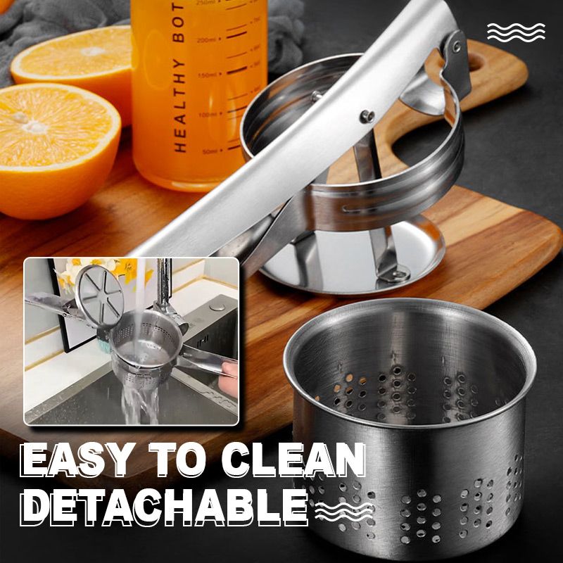 AEX Multifunctional Stainless Steel Potato, Juice & Food Press