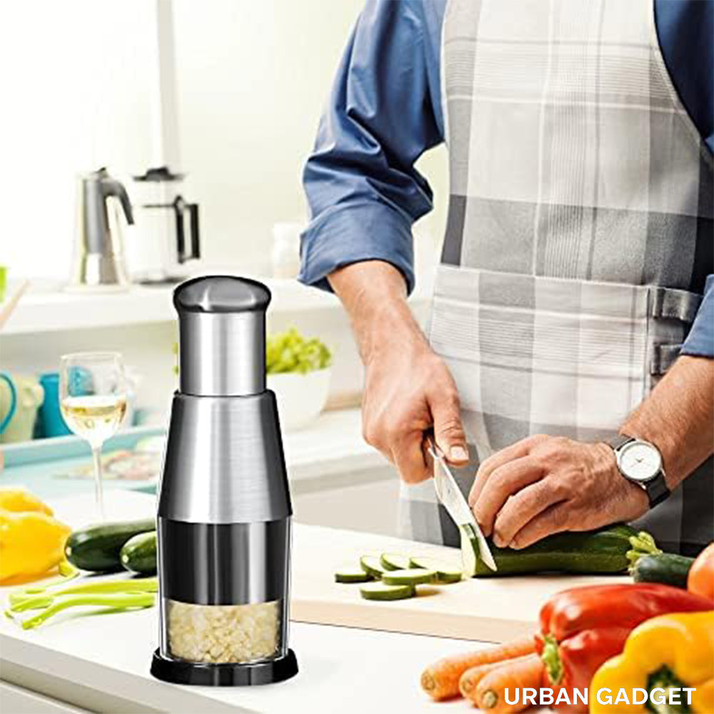 Stainless Steel Press-Down Food Chopper